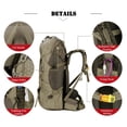thumbnail image 3 of Mochila impermeable Bseash 60L para senderismo y camping con cubierta para lluvia, 3 of 9