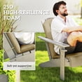 thumbnail image 4 of Outsunny 2PCS Adirondack Chair Cushion, Patio Chair Cushions, Beige, 4 of 10