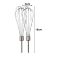 thumbnail image 2 of 1 Pair Stainless Steel Frother Mixer Whisk Electric Beater Rotary Easy Clean, 2 of 4