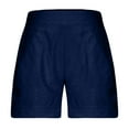 thumbnail image 7 of Comfy Stretch Twill Shorts for Women Casual Summer Shorts Elastic Waist Pull on Denim Jean Shorts Plus Size Navy S, 7 of 7