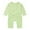 Green, variant on Children's One-piece Jumpsuit - Baby Cotton Pajamas Long Sleeve Rompers Snap Closure Sleeper for Boy Girls