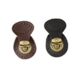 thumbnail image 1 of 2pcs Bolsa de material cuero Sujetadores de Bloqueo Hebillas a Broche Reemplazo Negro / color, 1 of 9