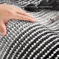 thumbnail image 2 of Juego de alfombras y tapetes de baño BSICPRO Chenille, color negro, 2 piezas, 2 of 5