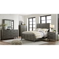 thumbnail image 5 of Martin Svensson Home Napa Solid Wood Gray Queen Panel Bed, 5 of 5