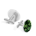 thumbnail image 3 of Saint Patrick's Day Elegant Cufflink Sets for Formal Attire Made of Stainless Steel Ideal for Special Occasions by Silver Jewelry Cufflinks, 3 of 6