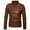 Brown, variant on AOOCHASLIY 2023 Men Fall Coat Men's Fashion Casual Work Clothes Leather Coat Long Sleeve Lapel Pocket Zipper Fitted Jacket Suit Coat