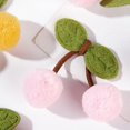 thumbnail image 4 of Dalrosia 3PCS Cherry Garland Decoration Cherries Birthday Decoration Christmas Pompom Felt Bunting Cherries 6.6 Ft Garland Colorful DIY Fruit Hanging for Baby Birthday Wedding, 4 of 5