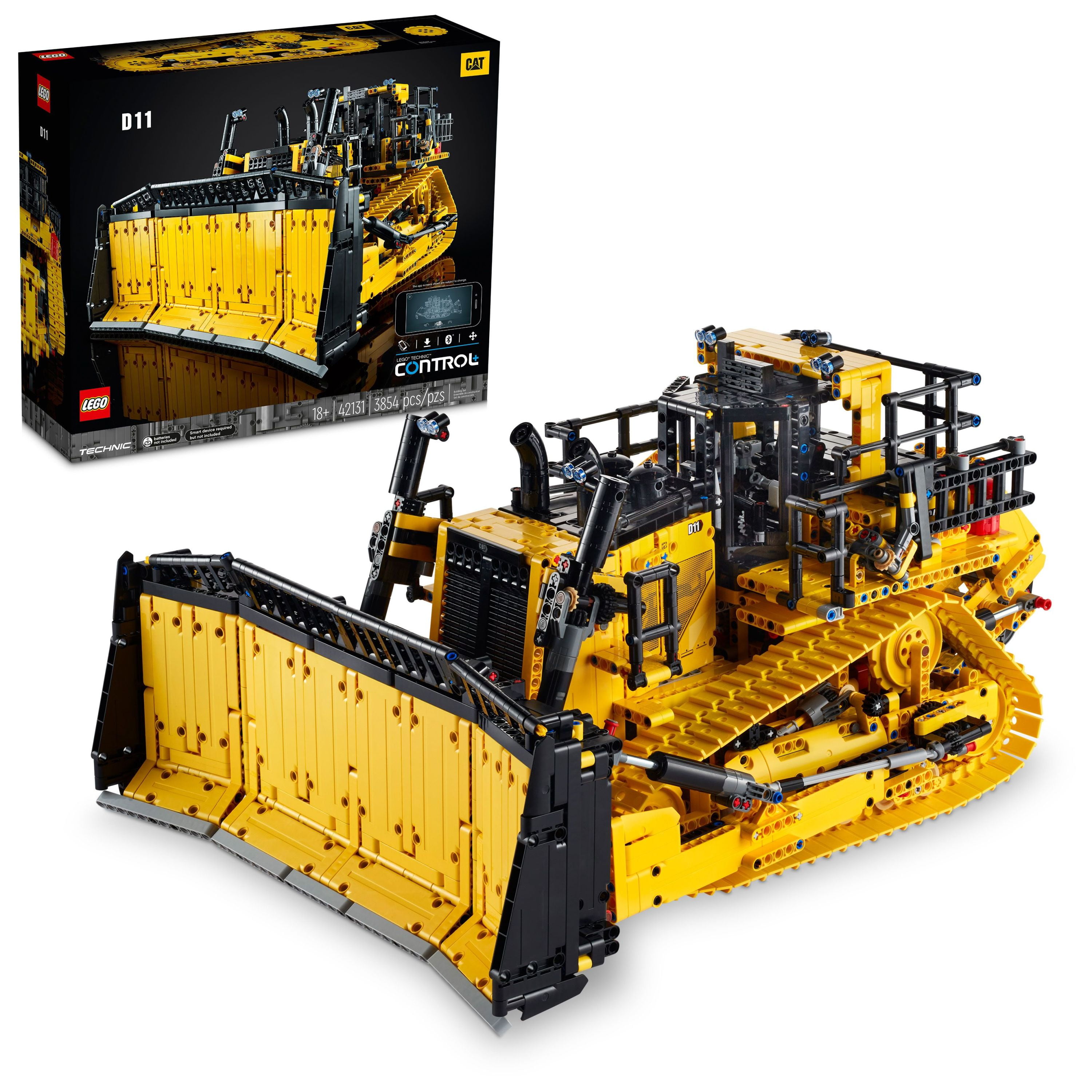 LEGO Technic App-Controlled Cat Bulldozer 42131; A True-to-Life Replica of an Construction Machine (3,854 Pieces) - Walmart.com