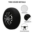 thumbnail image 2 of Logiee Scandinavian Alphabet1 Print Spare Tire Cover, Universal Wheel Protectors,Waterproof Dust-Proof UV Sun Wheel Tire Cover,Fit for SUV, RV, Travel Trailer, Truck-16 inch, 2 of 6