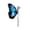 Black, variant on 2D Flat Acrylic Butterfly Garden Stake Stained Glass Style Suncatcher For Indoor Outdoor Patio Plant Pot Yard Art(Green-12Cm)