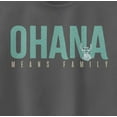thumbnail image 2 of Junior's Lilo & Stitch Bold Ohana means Family Racerback Tank Top Charcoal X Small, 2 of 4