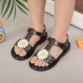 thumbnail image 2 of Fisherman Jelly Sandal for Toddlers Girl's Open Toe Waterproof Summer Beach Dress Shoes for All Day Wear Black 13.5 Little Kids, 2 of 7