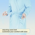 thumbnail image 7 of Catalonia Lightweight Ladies Bathrobe, Long Summer Robe with Pockets,Soft Summer Robes for Women, Kimono Gift for Her, Blue, 7 of 7