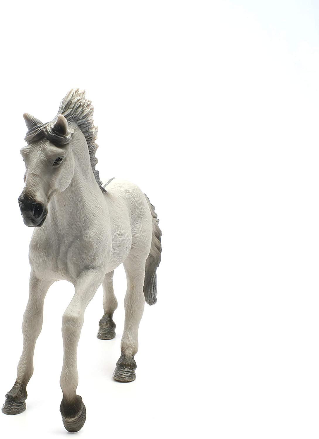 Schleich - Farm World, Sorraia Mustang Stallion Animal Toy Figurine, 1 Piece