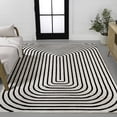 thumbnail image 7 of JONATHAN Y SCANDINAVIAN 5 x 8 Area Rug, Freya Arch Stripe Monotone - Black/White, SCN106B-5, 7 of 7