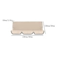 thumbnail image 3 of LINMOUA Non Slip Anti-fading Waterproof Bench Swing Seat Cushion, Black, Solid Print Chair Pad, 3 of 6