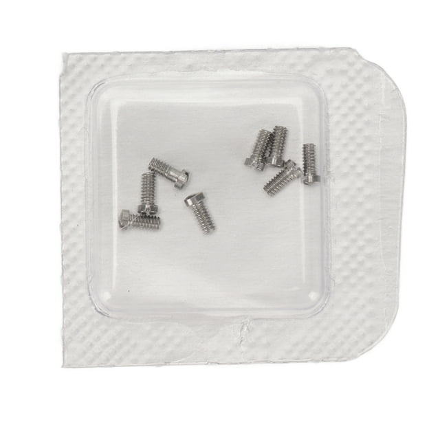 8 tornillos de reparación de microreloj de acero inoxidable, tornillos de cubierta trasera de reloj para Ballon Bleu Universal 1,2X1,6X3,25mm
