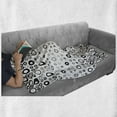 thumbnail image 6 of Geometric Circle Soft Flannel Fleece Throw Blanket, Simple Vortex Disc Shaped Interior Ellipse Chord Lines Artwork Print, Cozy Plush for Indoor and Outdoor Use, 60" x 80", Black White, by Ambesonne, 6 of 6