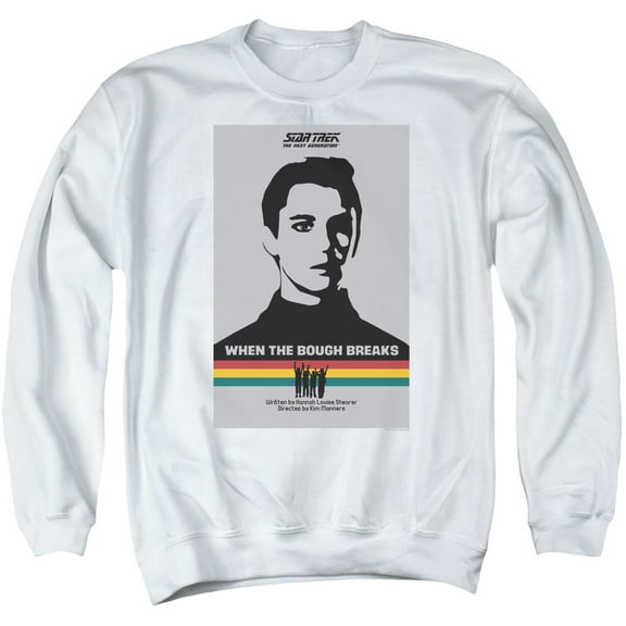 Star Trek Tng Season 1 Episode 17 Adult Crewneck Sweatshirt White