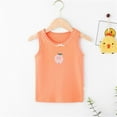 thumbnail image 2 of FhsagQ Girls Tops Size 7-8 Trendy Girls' Small Vest Summer Thin Floral Undershirt in the Little Girl Cute Printing Clothes T Shirts for Girls 12 Girls Tops Size 6 Trendy Orange 10-11 Years, 2 of 3