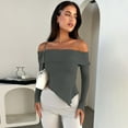 thumbnail image 6 of Womens 2024 Summer Off The Shoulder Crop Tops Sleeveless One Shoulder Ruched Asymmetrical Y2K Going Out Tank Top Medium Gray, 6 of 8