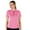 Tropical Pink/White, variant on Monterey Club Women's Ellen Contrast Golf Polo Shirt #2267