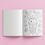 Hinkler Kaleidoscope Coloring with Stickers Totally Bubble Tea Kids for Ages 6 - 12 48 Pages