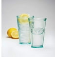 thumbnail image 3 of Amici Home Bee Relief Recycled 16 oz Italian Hiball Drinking Glass - Clear Green, 3 of 3