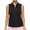 Black, variant on Xidunhg Women's Polo Shirt Quarter Zipper Golf Vest Sleeveless Quick-Drying Sports Polo Shirt Light Blue XL