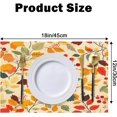 thumbnail image 3 of Autumn Holiday Placemats Set of 4 Colorful Maple Leaves, Placemats for Dining Table 12x18 Inch for Indoor Outdoor Party, 3 of 5