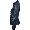 thumbnail image 2 of Classic Women's Genuine Black Lambskin Real Leather Jacket Slim fit Biker W450, 2 of 4