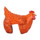 thumbnail image 2 of Estatua de para Exteriores E Interiores, Adornos de Animales de Resina Divertidos, Estatua de Pollo, Escultura de Animales de Jardín Coleccion naranja DYNWAVEMX Artesanías de resina de gallina de escalera, 2 of 8