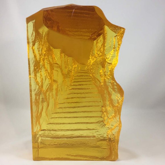 Amore Jewell Stepping Up The Mountain Road (Big) Fengshui Decoration Ornament Gift for Home & Office (Liuli Crystal Glass)