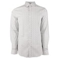 thumbnail image 4 of Men's Cotton Blend Slim Fit Long Sleeve Shirt Wht Small, 4 of 5