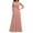 C53/Pink, variant on Dress For Women Elegant Long Casual Dress With Lace Panels Waist Defining Formal Gown For And Evening Events Elegant