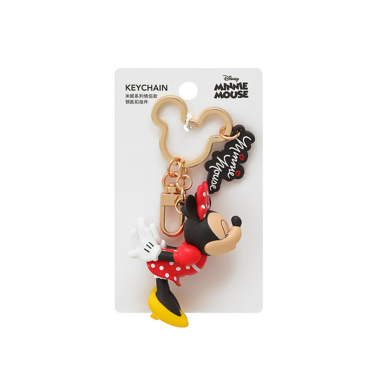 Mickey Mouse Keychain Cute Collection Character Pendant Key Ring Bag Charm  Gift For Kid New