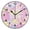 Black, variant on 9.84in Pink Sky Tower PVC Canvas Wall and Table Clock with Canvas Texture, Black or Gold Hands