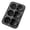 B001- Black, variant on Silicone Ice Cube TraysforFreezer, 8X5 In, Black Silicone, Heart Shaped Molds, Rose Molds, Silicone Molds, Ice Cube Molds, 1 Pc, Chilled Drinks, Valentine Entertaining