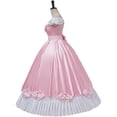 thumbnail image 4 of Women's Pink Princess Costume Dress Princess Dress Up Fancy Gown, 4 of 7