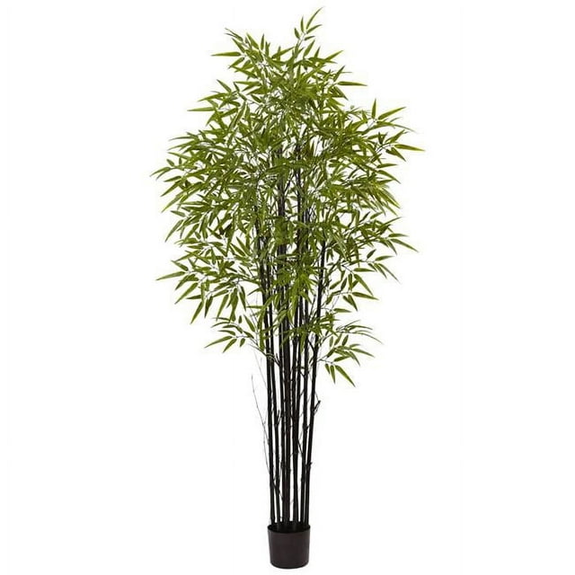 Nearly Natural 5481 6 ft. Black Bamboo Tree UV Resistant