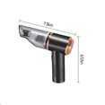 thumbnail image 3 of Easter Decorations Kokovifyves Cordless Handheld Car Vacuum Cleaner, 120W Powerful Suction Small Car Vacuum Cleaner, Mini Dusts Buster with USB Portable Vacuum Cleaner,Black, 3 of 9