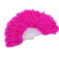 thumbnail image 6 of Rinhoo Feather Fan Foldable Handheld Festival Decoration Square Dance Retro Style Show Down Colorful Fan, 6 of 9