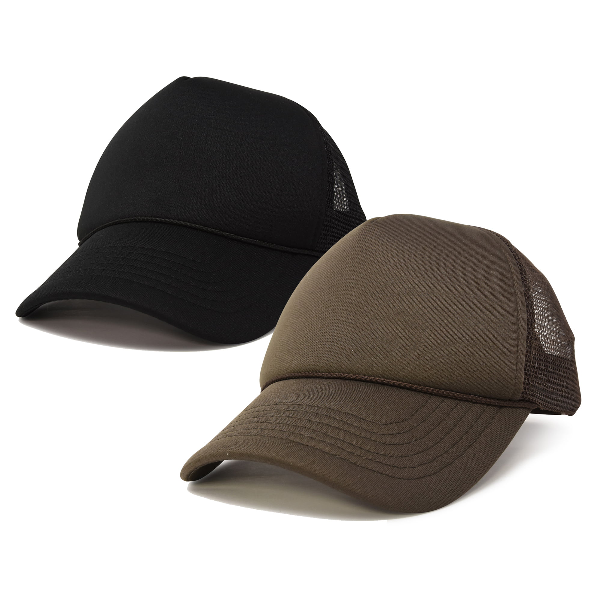 2 for 1 Deal DALIX Solid Blank Trucker Hats Caps 