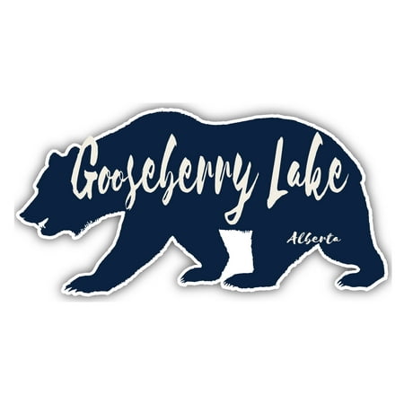 

Gooseberry Lake Alberta Souvenir 3x1.5-Inch Fridge Magnet Bear Design