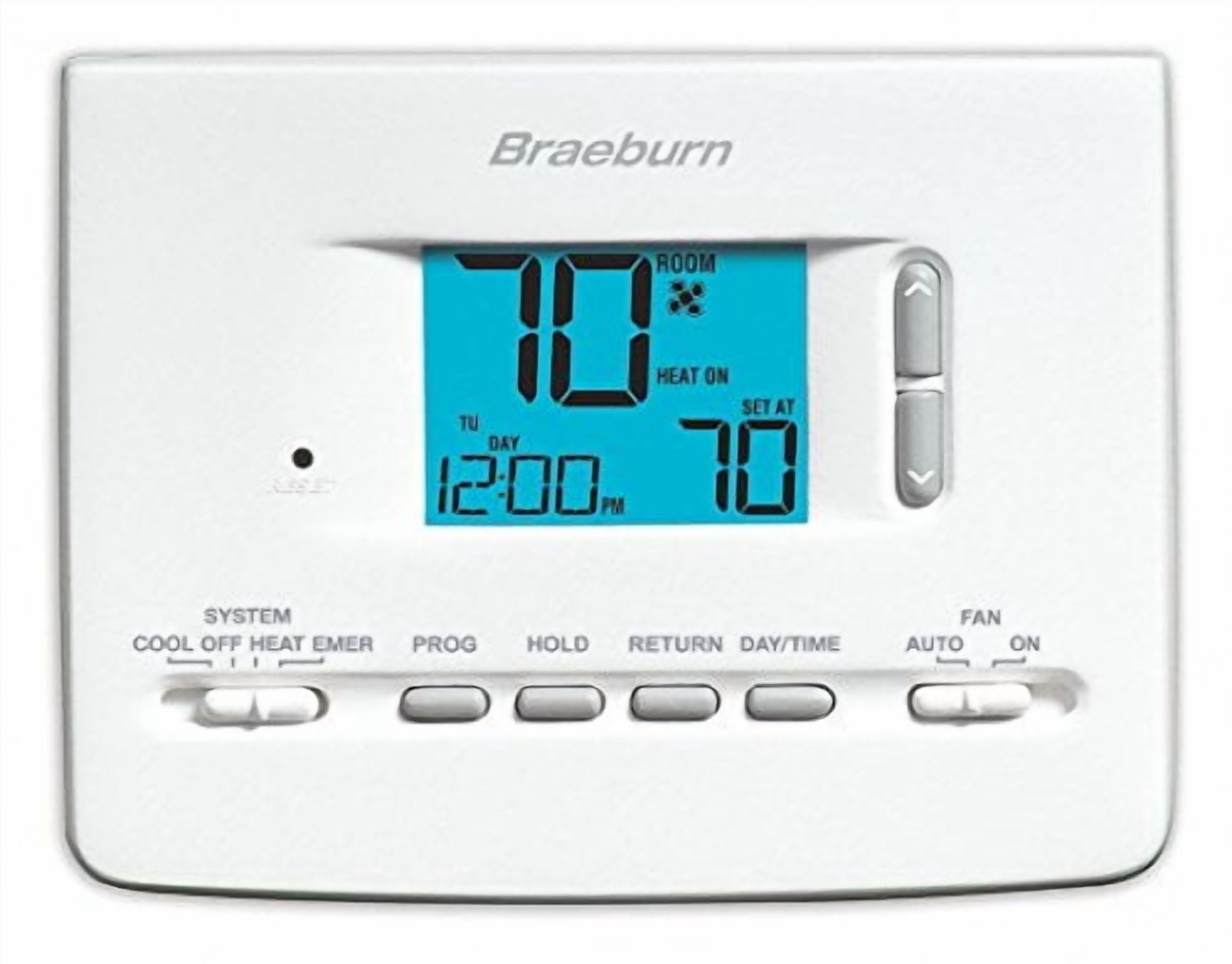 Braeburn 2220NC 5-2 Day Programmable Thermostat, 2H/1C