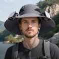 thumbnail image 4 of Kugisaki Sun Hat with Fans Solar Power Fan Wide Brim Sun Hat Fishing Essentials for Hiking Beach Summer Outdoor, 4 of 6