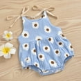 thumbnail image 2 of Ketyyh-chn99 Girl Bodysuits Girls Summer Cartoon Print Clothes Baby Toddler (Blue, 3-6 Months), 2 of 5