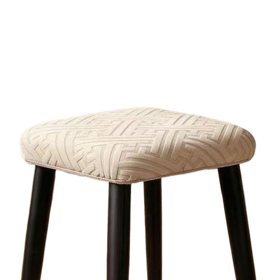 Stool Covers Rectangle, Bar Stool Covers Set, Waterproof Saddle Seat Cover Counter Bar Stools Bar Chairs Washable Covers Kitchen Island Chairs Cushion Protector - White