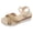 Gold, variant on Espadrilles for Women Straw Braided Strappy Wedge Sandals Casual Summer Beach Shoes Open Toe Ankle Strap Platform Wedges Green Size 9