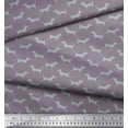thumbnail image 2 of Soimoi Polyester Crepe Fabric Dachshund Dog Print Fabric by The Yard 42 Inch Wide, 2 of 3